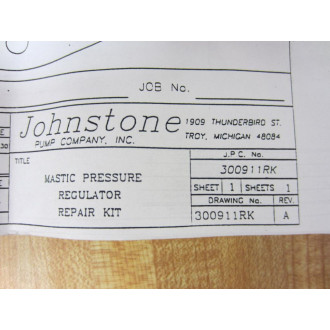 Johnstone 300911RK Seal Kit - New No Box