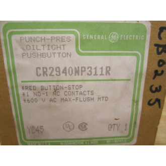 General Electric CR2940NP311R Push Button