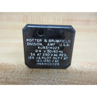 Potter & Brumfield KU93-4023 Relay KU93-4023-24V - Used