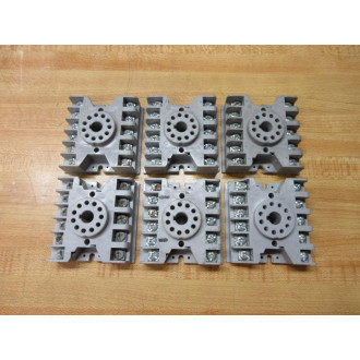 Potter & Brumfield 27E123 Relay Sockets Tyco (Pack of 6) - Used