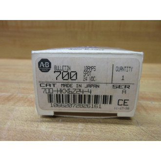 Allen Bradley 700-HKX6Z24-4-24V DC Relay 700-HKX6Z24-4-24VDC Series A