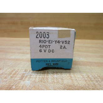 Potter & Brumfield R10-E1-Y4-V52-6V DC Relay R10-E1-Y4-V52-6VDC