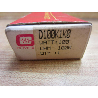 Ohmite D100K1K0 Resistor 1000Ω 0962