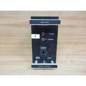 Warner Electric MCS-204 Analog Tension Control MCS204 - Used