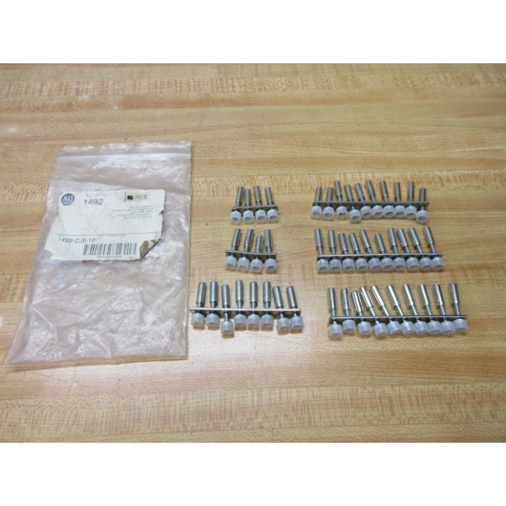 Allen Bradley 1492-CJ8-10 Center Jumper 1492CJ810 Various Lengths (Pack of 6)