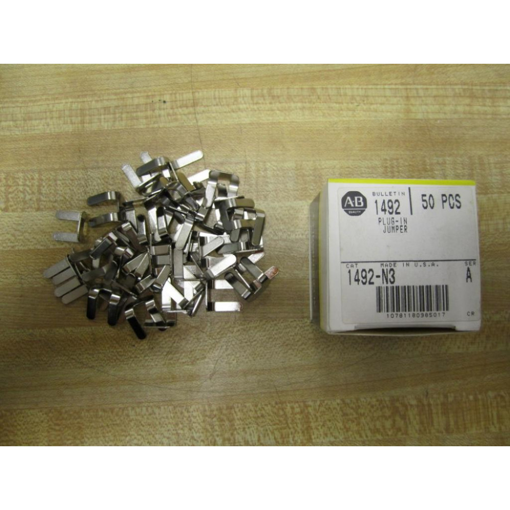 Allen Bradley 1492-N3 Plug-In Jumper 1492N3 (Pack of 50)