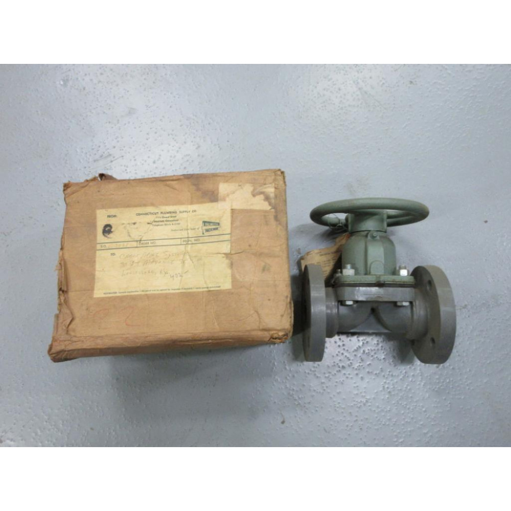 ITT Grinnell 2436-PVC-1 1-12" Flanged Diaphragm Valve 2436
