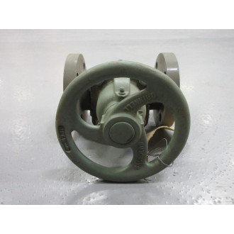 ITT Grinnell 2436-PVC-1 1-12" Flanged Diaphragm Valve 2436