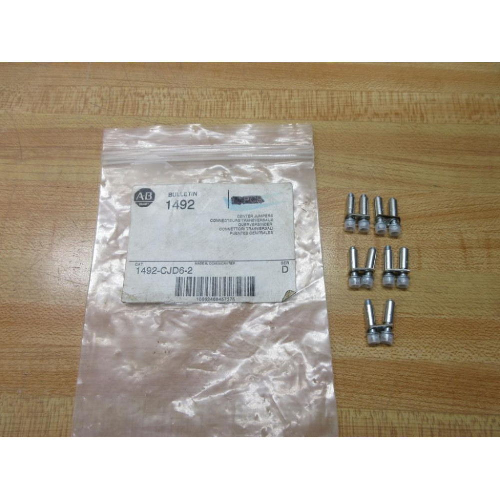 Allen Bradley 1492-CJD6-2 Center Jumpers (Pack of 5)