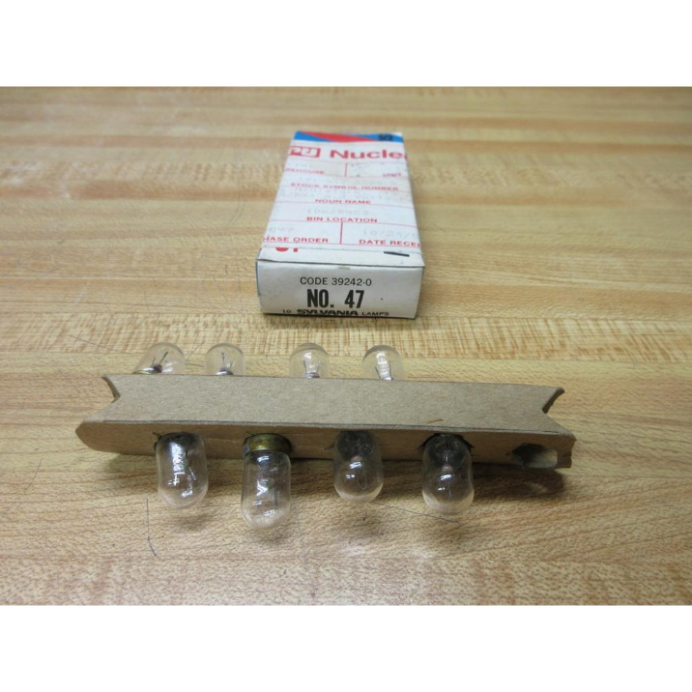 Sylvania 47 GTE Miniature Lamp Light Bulb S47 (Pack of 9)