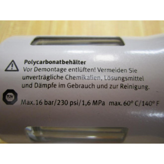 Festo LFLFRFRC-D-MAXI:ERS Filter Bowl