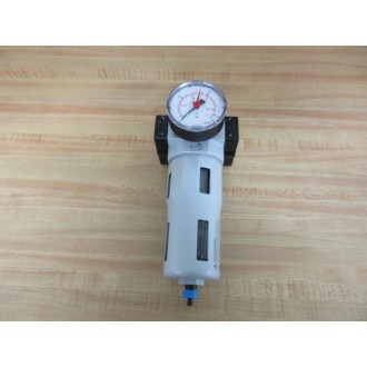 Festo LFLFRFRC-D-MAXI:ERS Filter Bowl With 162700 S808 And Gauge - Used