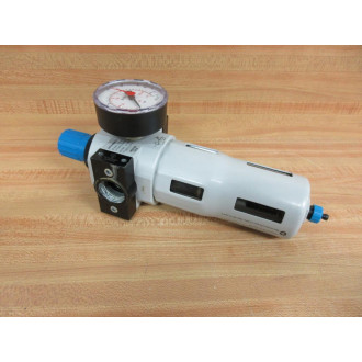 Festo LFLFRFRC-D-MAXI:ERS Filter Bowl With 162700 S808 And Gauge - Used
