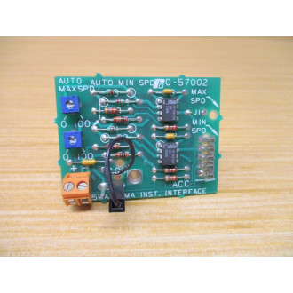 Reliance 0-57002 Pre-Set Speed Interface Card O-57002 705358-50A - Used