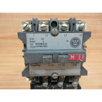 Westinghouse A200MACACD2 Starter Style 765A837G01, 440550 @ 2 HP - Used