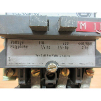 Westinghouse A200MACACD2 Starter Style 765A837G01 - Used