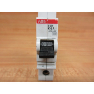 ABB S271 K6A 6A Circuit Breaker S271K6A - Used