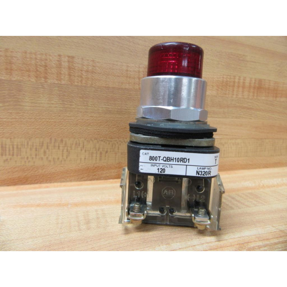 Allen Bradley 800T-QBH10RD1 Pushbutton Illum. 800TQBH10RD1 - New No Box