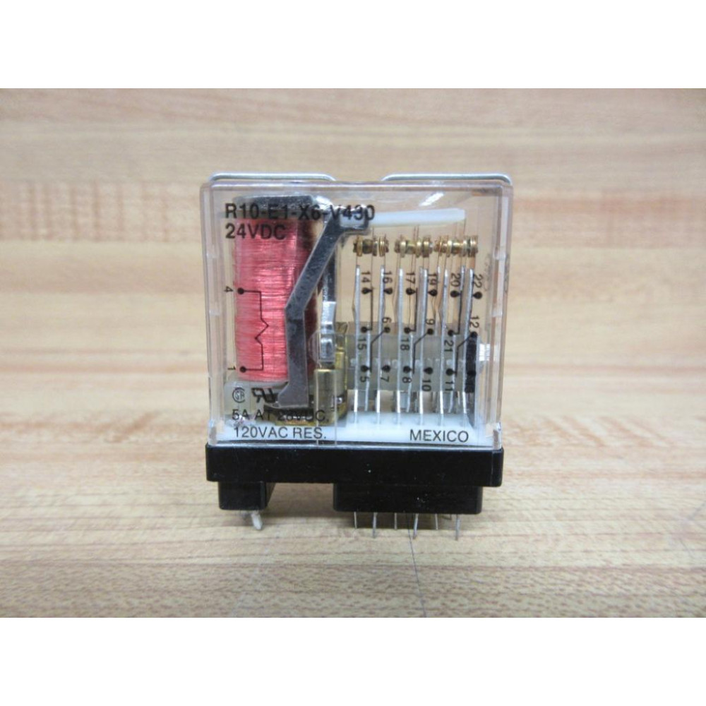 Potter & Brumfield R10E1X6-V430-24V DC Relay - Used