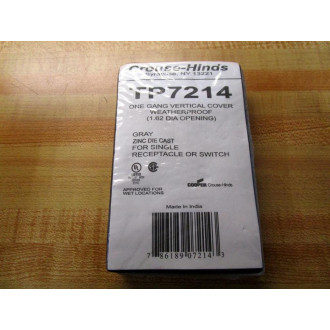 Crouse - Hinds TP7214 One Gang Vertical Cover