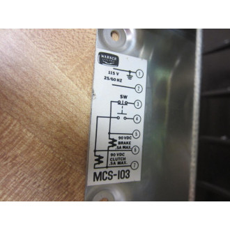 Warner Electric MCS-103 Power Supply 6010-448-001 - Used