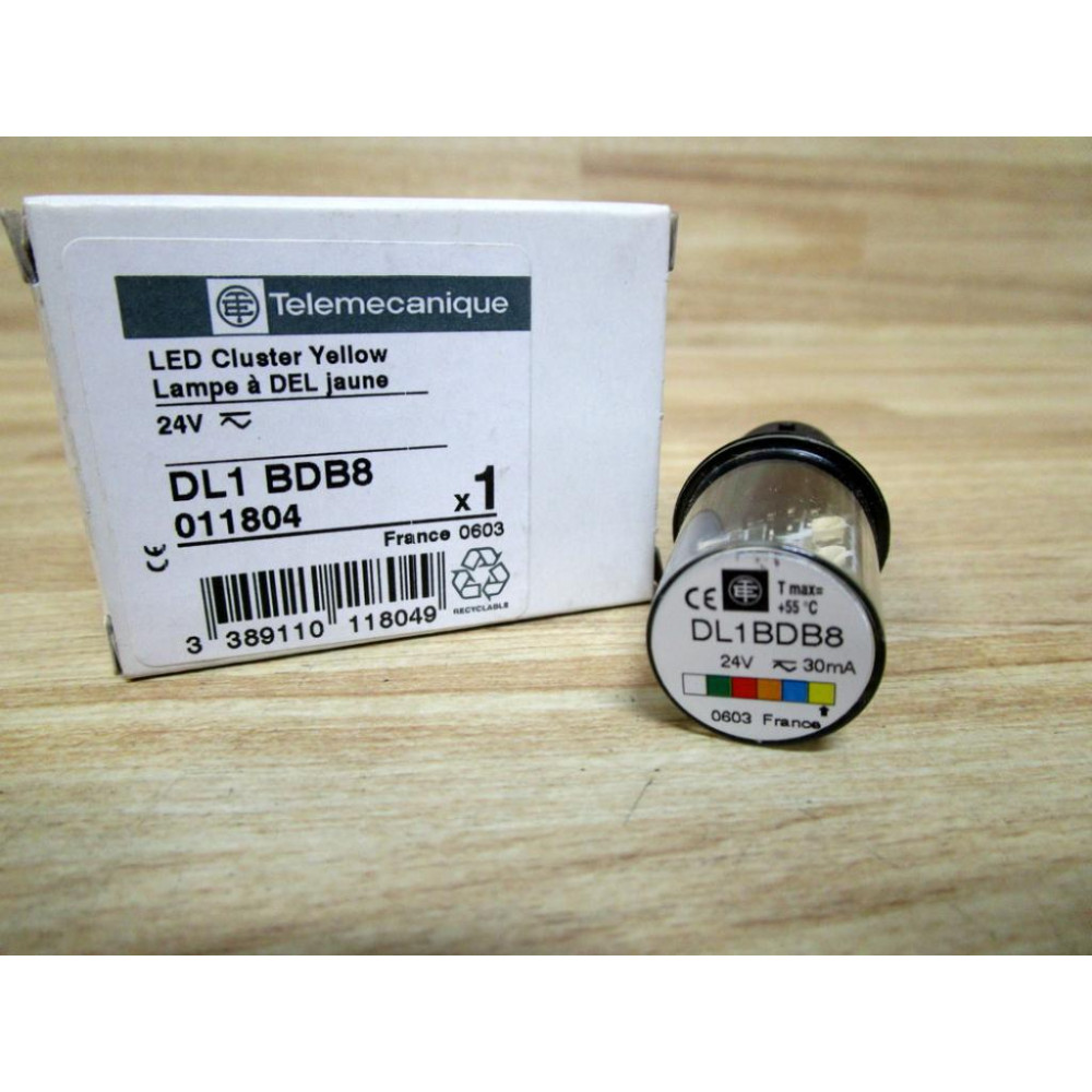 Telemecanique DL1-BDB8 Yellow LED Cluster Lamp 011804