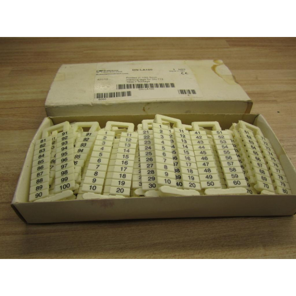 DINnectors DN-LA100 Marking Tag DNLA100 (Pack of 500)