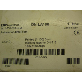 DINnectors DN-LA100 Marking Tag DNLA100 (Pack of 500)
