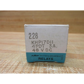 Potter & Brumfield KHP17D11-48V DC Relay KHP17D11-48VDC