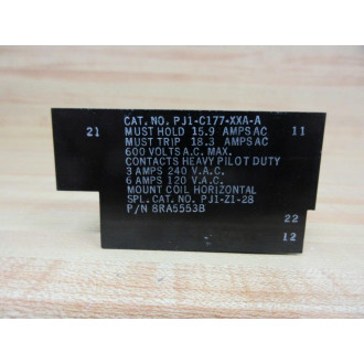 Heinemann PJ1-C177-XXA-A Relay
