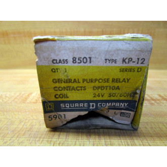 Square D 8501-KP12 Relay 8501KP12 8501-KP12-24V