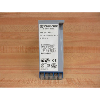 Schleicher SNO 2003-17 Safety Relay SNO200317 - New No Box