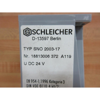 Schleicher SNO 2003-17 Safety Relay SNO200317 - New No Box