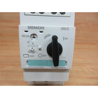 Siemens 3RV1031-4HA10 Circuit Breaker 3RV10314HA10 - Used