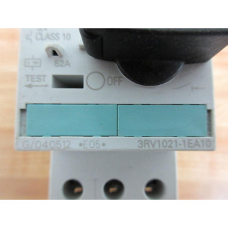 Siemens 3RV1021-1EA10 Circuit Breaker 3RV10211EA10 W 3RV1901-1E - Used