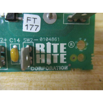 Divelbiss PC-0080115-1 Control Card  0104860  0104861 Rev. K - Used