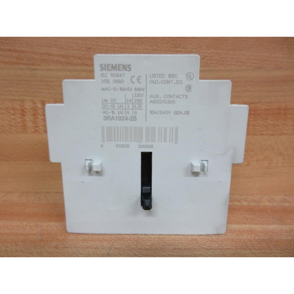 Siemens 3RA1924-2B Interlock 3RA19242B - Used