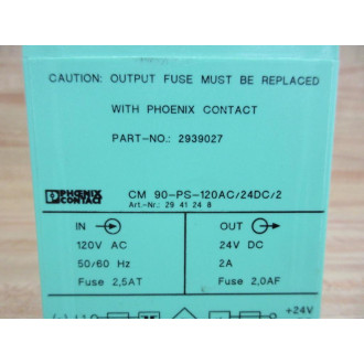 Phoenix Contact 2939027 Output Fuse - New No Box