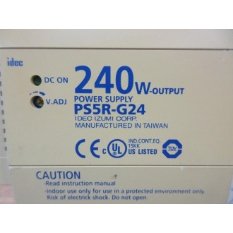IDEC PS5R-SG24 Power Supply PS5RSG24 100-240VAC 4.0A - Used