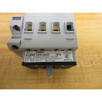 Siemens 3LD2064-1GP53-0US2 Disconnect Switch 3LD2064 Switch Only - Used