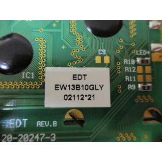 EDT EW13B10GLY Display Board 20-20247-3 - Used