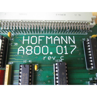 Hofmann A800.017 Circuit Board A800017 - Used