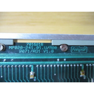Feinpruf 2070RD1-7016287-91400-0062 Circuit Board MP020-241.01.UA00 - Used
