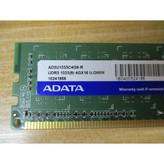 Adata AD3U1333C4G9-R 4GB DDR3 Desktop Memory AD3U1333C4G9R - Used