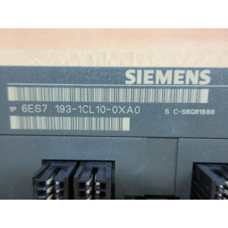 Siemens 6ES7 193-1CL10-0XA0 Terminal Block 6ES71931CL100XA0 - Used