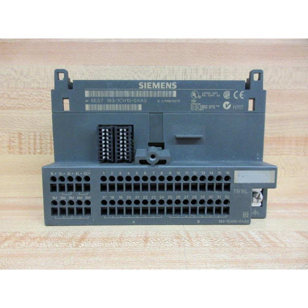 Siemens 6ES7 193-1CH10-0XA0 Terminal Block 6ES71931CH100XA0 - Used