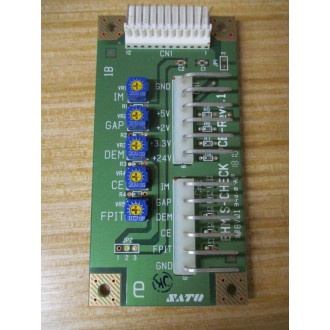 Sato EHM S-CHECK Circuit Board - Used