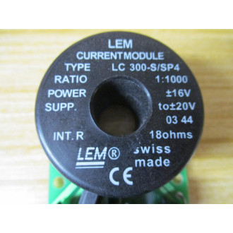 LEM LC300-SSP4 Current Module 1289-3 - Used