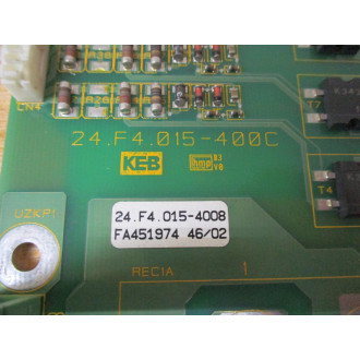 KEB 24.F4.015-400C Circuit Board 24.F4.015-4008 - Used