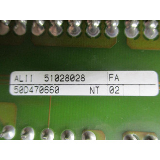 MGE 51028028 ALII Circuit Board 5102807XD-2FA - Used